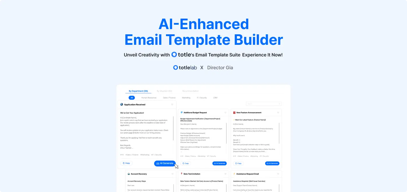 AI-Enhanced Email Template Builder